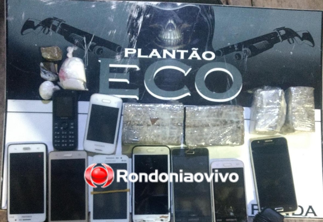 ROTINA: Drogas e mais celulares são jogados para dentro de presídio