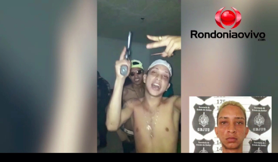 'MATA RINDO': Bandido foragido gravou vídeos com armas e amolando facão para decapitar rivais