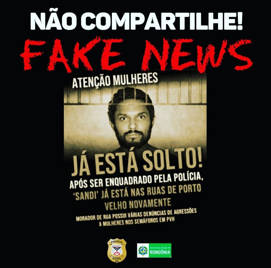 FAKE NEWS: Polícia diz que foto divulgada não é de andarilho que atirou pedra em acadêmica