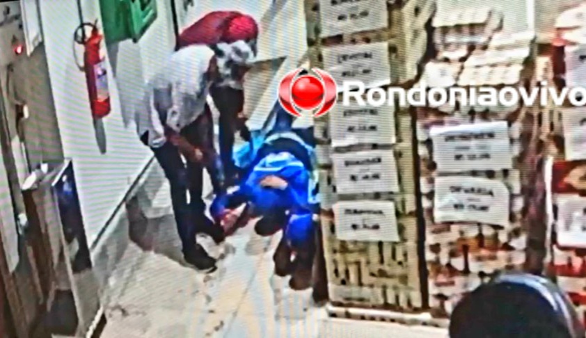 VEJA O VÍDEO: Bandidos violentos invadem fábrica de gelo e roubam caminhão com cerveja e moto