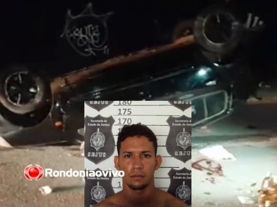 FATAL: Passageiro tem cabeça prensada e morre após carro atropelar motoboy e capotar 