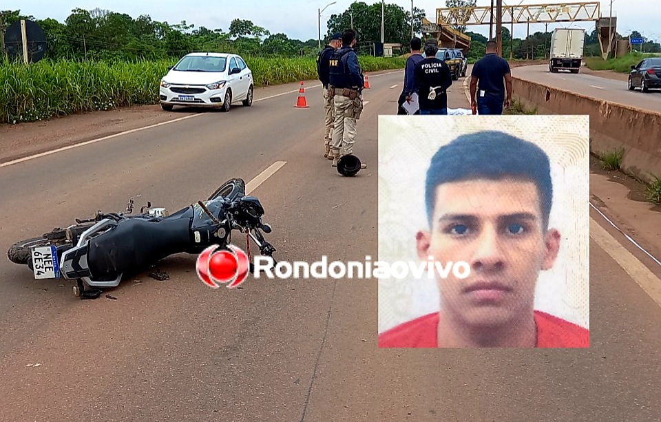 VÍDEO: Motociclista de 24 anos morre após bater em mureta e poste na BR-364