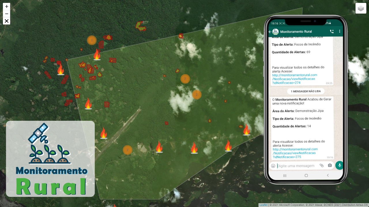 TECNOLOGIA: Sistema monitora incêndios e desmatamento de propriedades rurais 