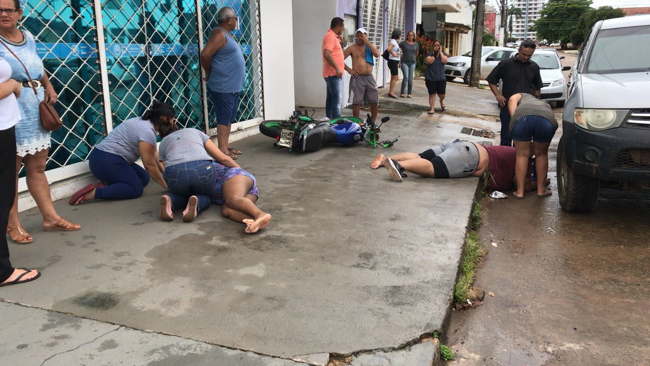 GRÁVIDA: Mulher fica seriamente ferida em acidente