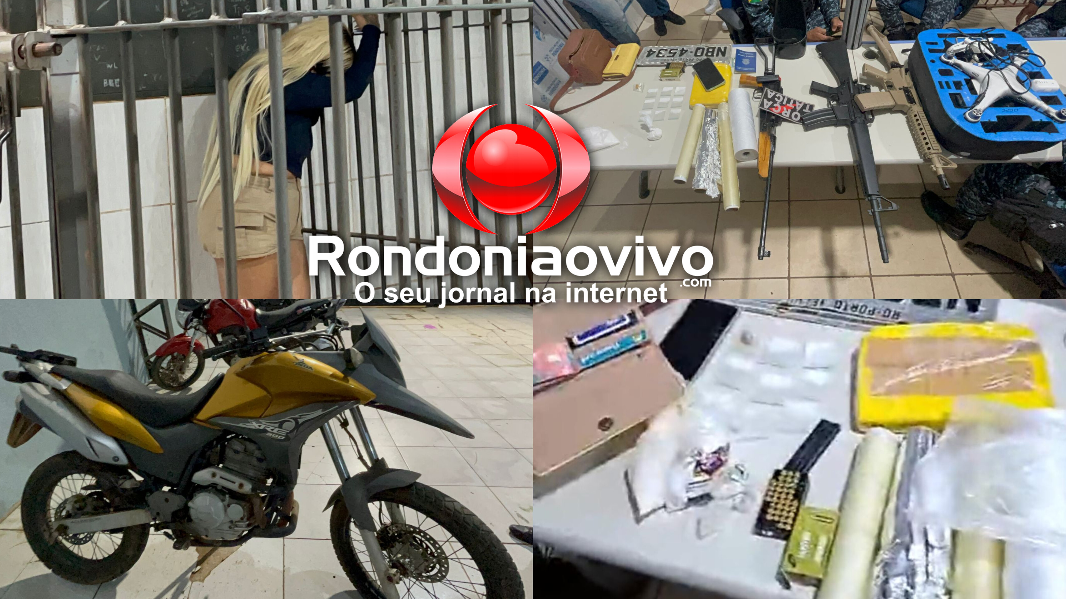 VÍDEO: 'Loira do CV' é presa com fuzis, drogas e munições e XRE furtada na zona Leste
