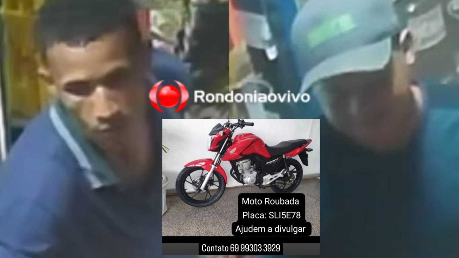 FAÇA DENÚNCIA: Dupla rouba moto de acadêmico na saída de faculdade e usa cartão em comércio 