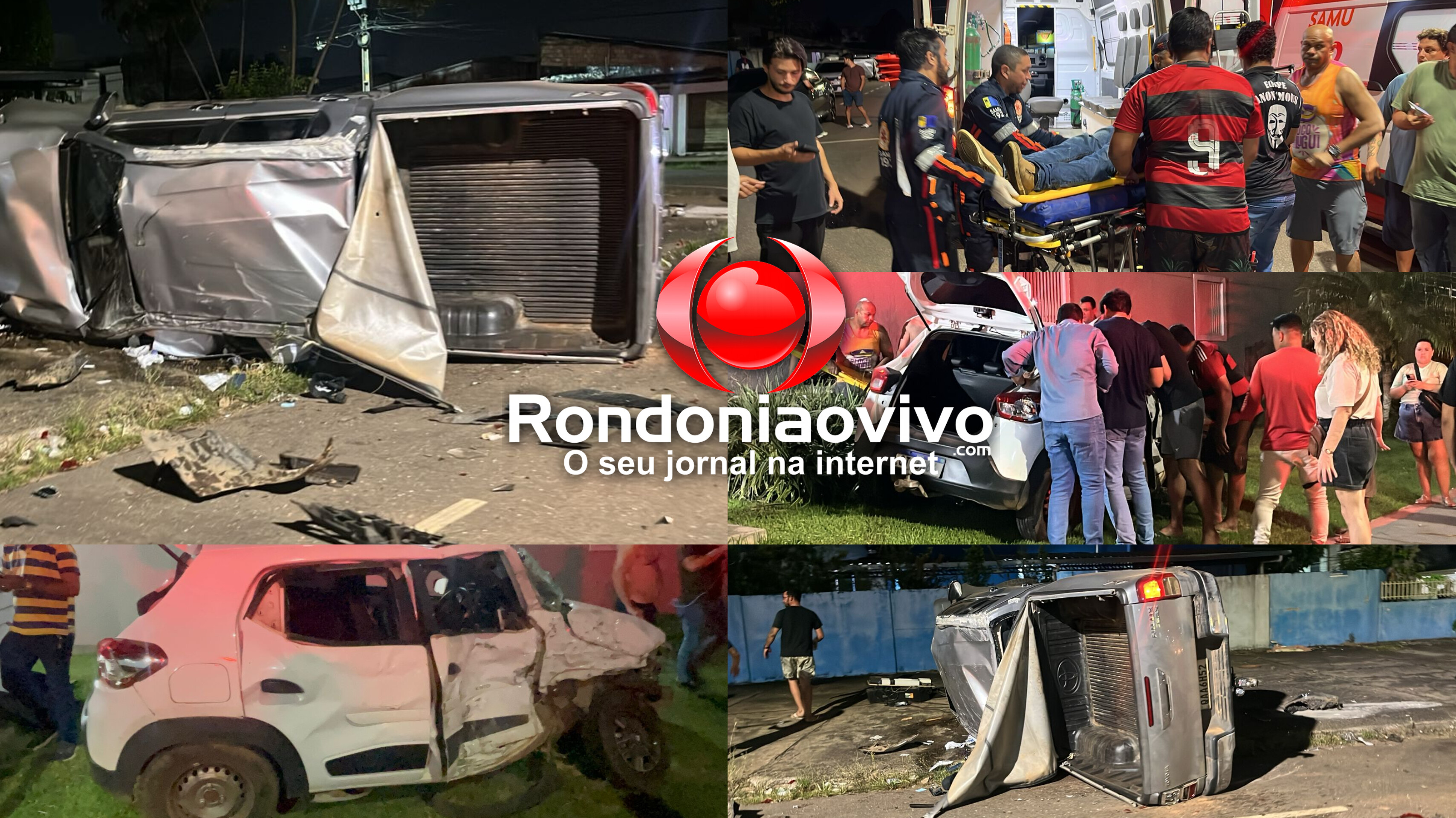 URGENTE: Grave acidente com capotamento de Hilux deixa três feridos na Abunã