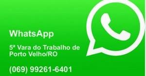 TRT disponibiliza WhatsApp para agendamentos