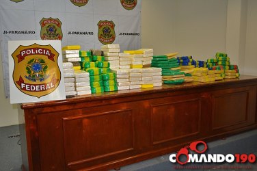 PF troca tiros com traficantes, apreende 200 quilos de cocaína 