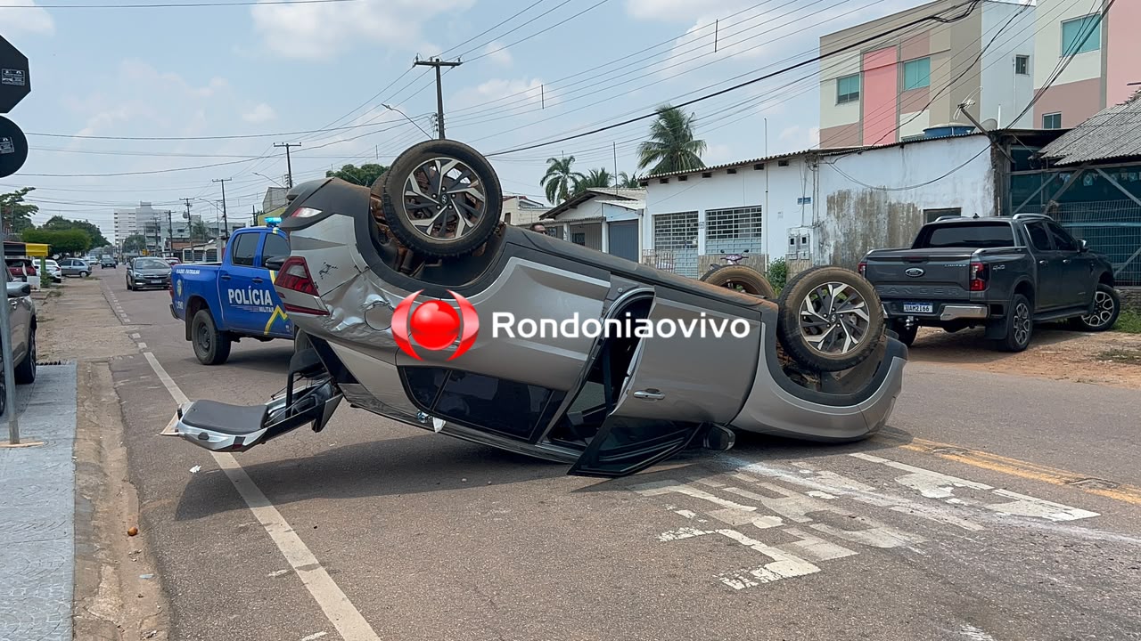 URGENTE: Grave acidente com capotamento é registrado na capital