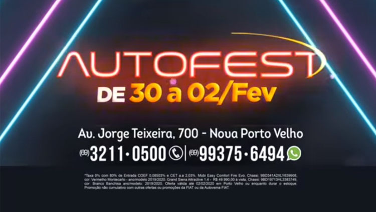 Participe do maior Festival de Vendas Autovema Fiat em Porto Velho