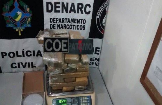 Polícia apreende mais de 20 Kg de maconha em apartamento de presidiário