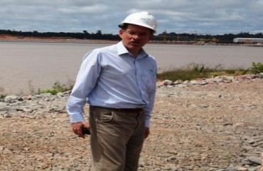 Embaixador do Brasil na Bolivia  conhece a Usina Hidrelétrica Santo Antônio