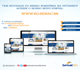 Senac Rondônia lança novo portal institucional
