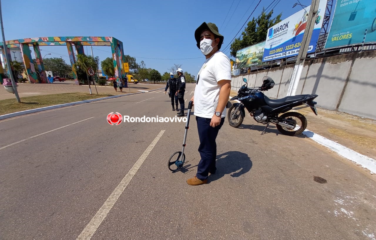 ASSISTA: Perícia Técnica realiza análises em local que ciclista morreu atropelado