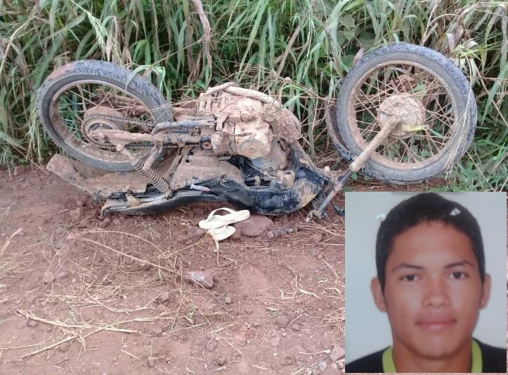 Adolescente morre em acidente de moto no travessão da linha 621