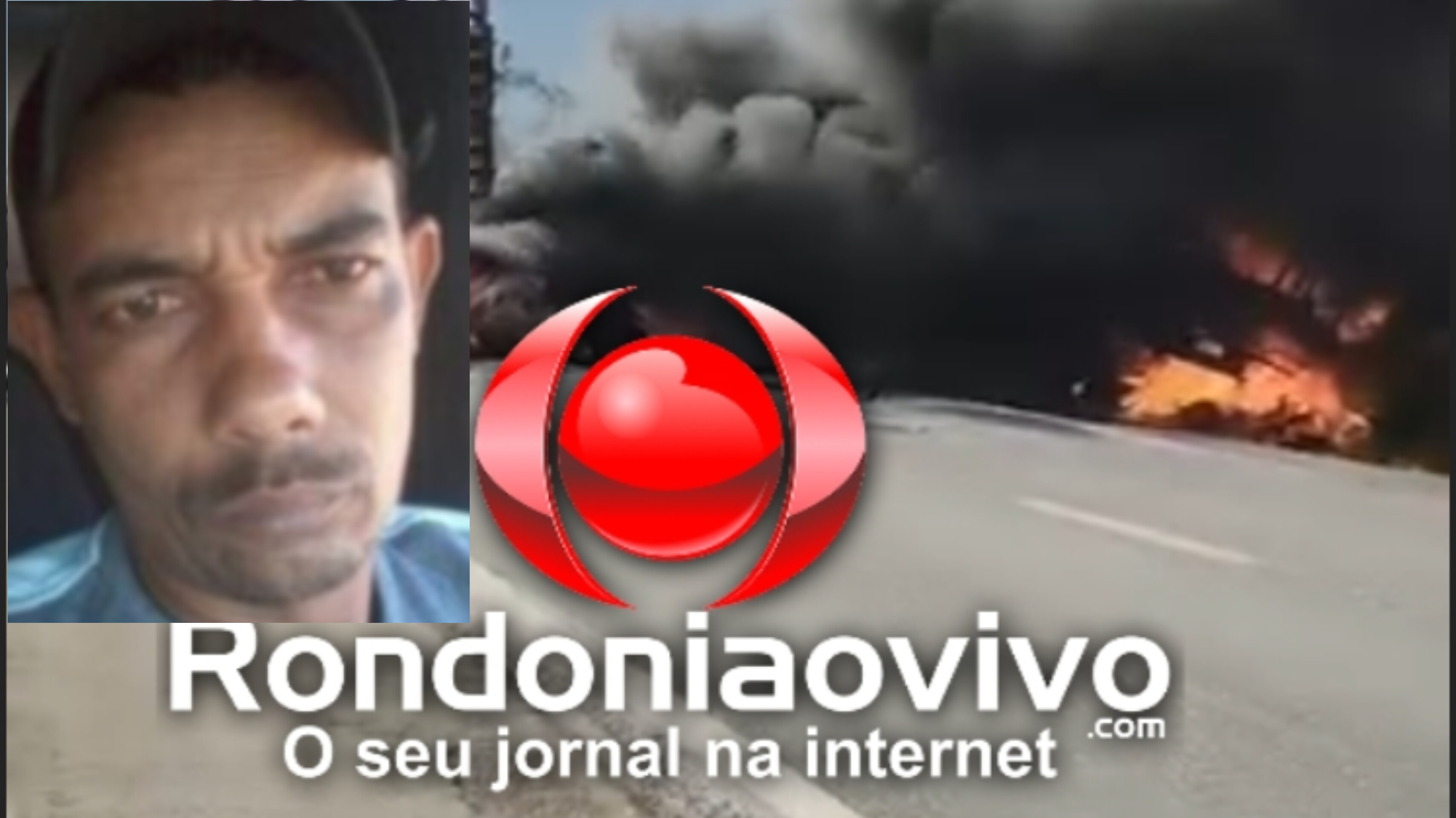 IDENTIFICADO: Caminhoneiro morre carbonizado em grave acidente com carreta do DER na BR-364