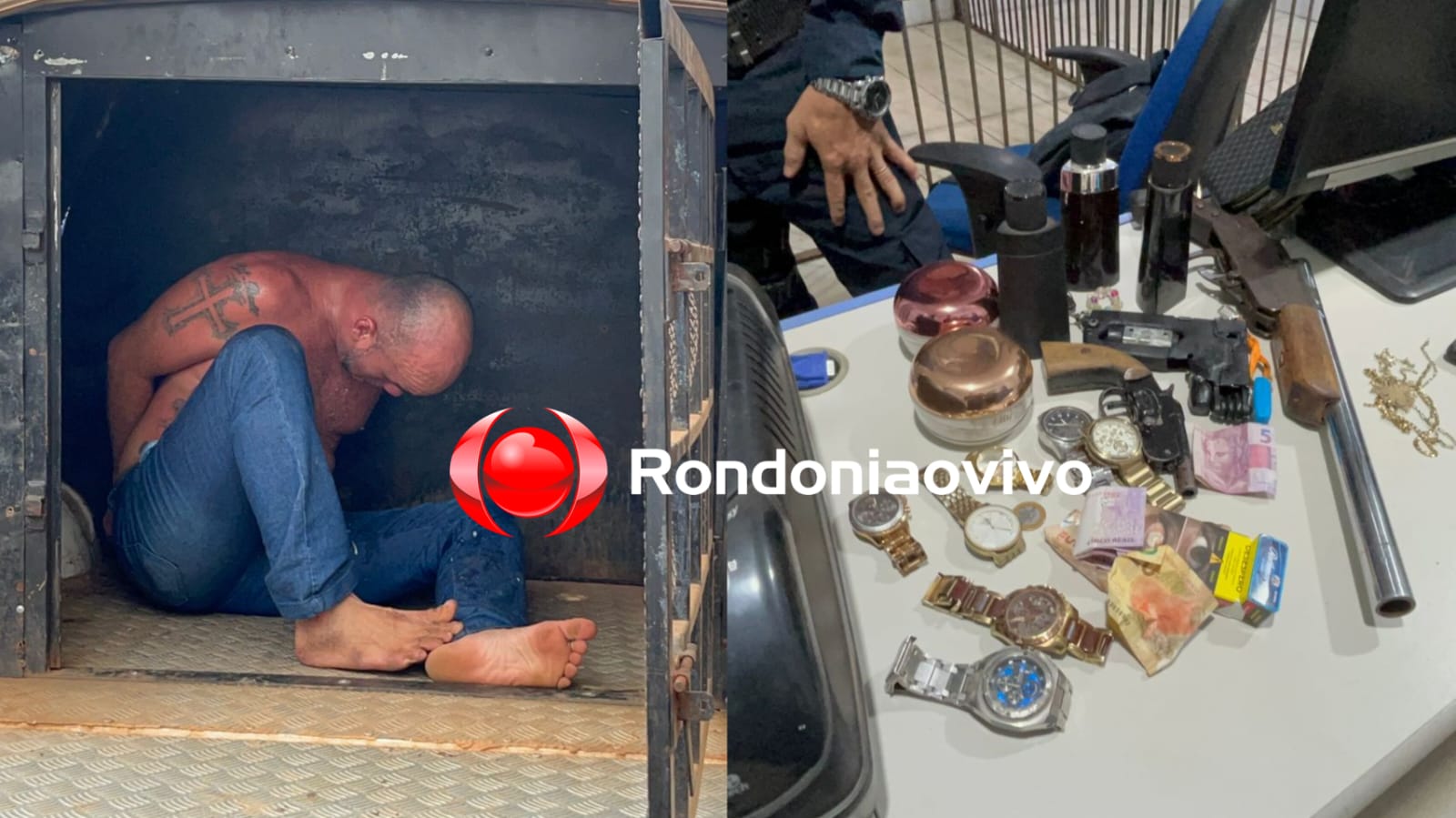 VULGO 'PITBULL': Criminoso é preso após fazer família refém durante assalto 