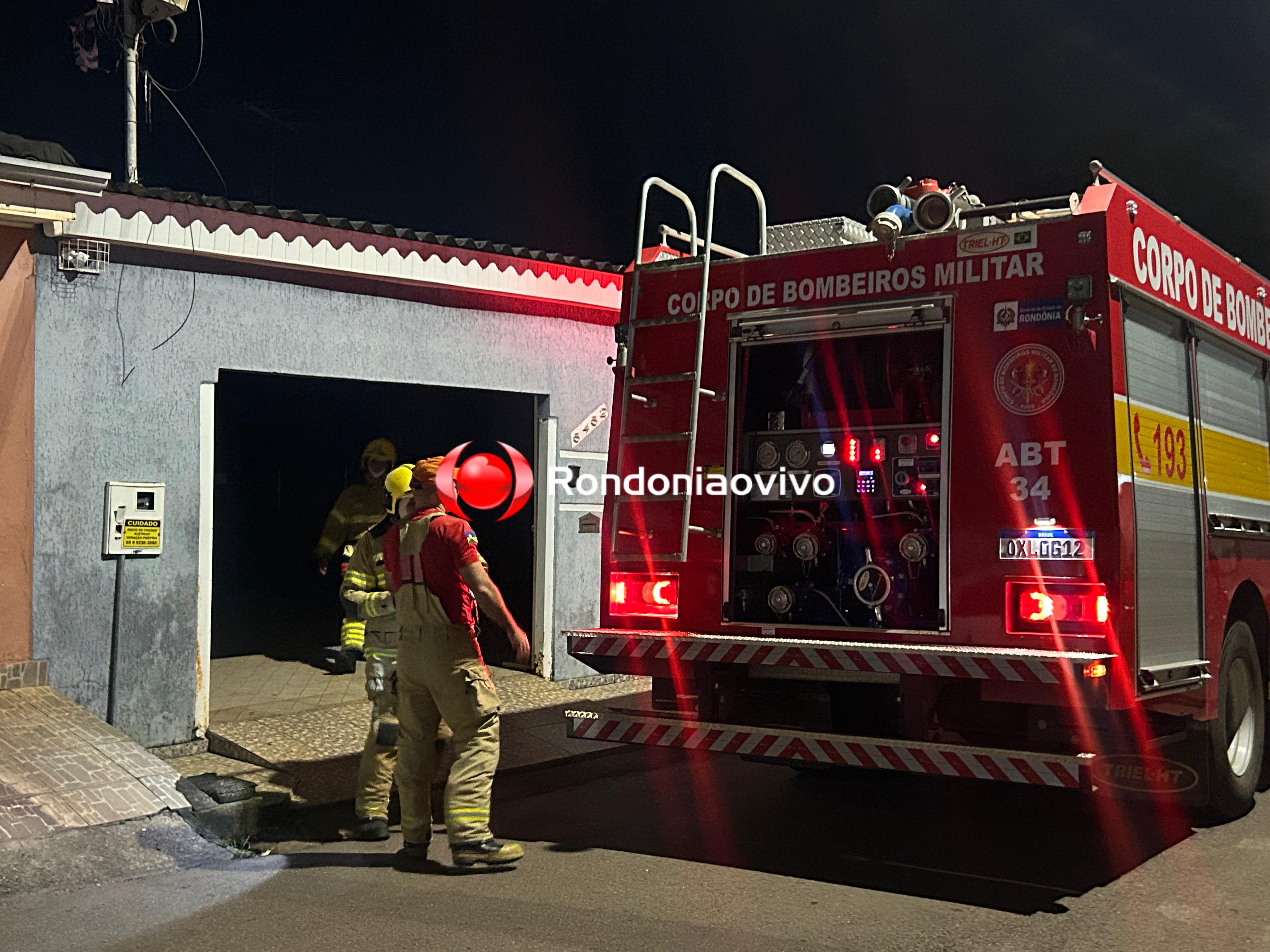URGENTE: Princípio de incêndio em residência mobiliza Bombeiros