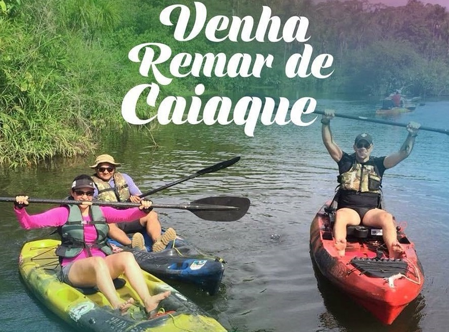 Vem remar de Caiaque no final de semana