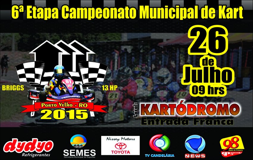 Capital recebe a 6° Etapa do Campeonato Municipal de Kart