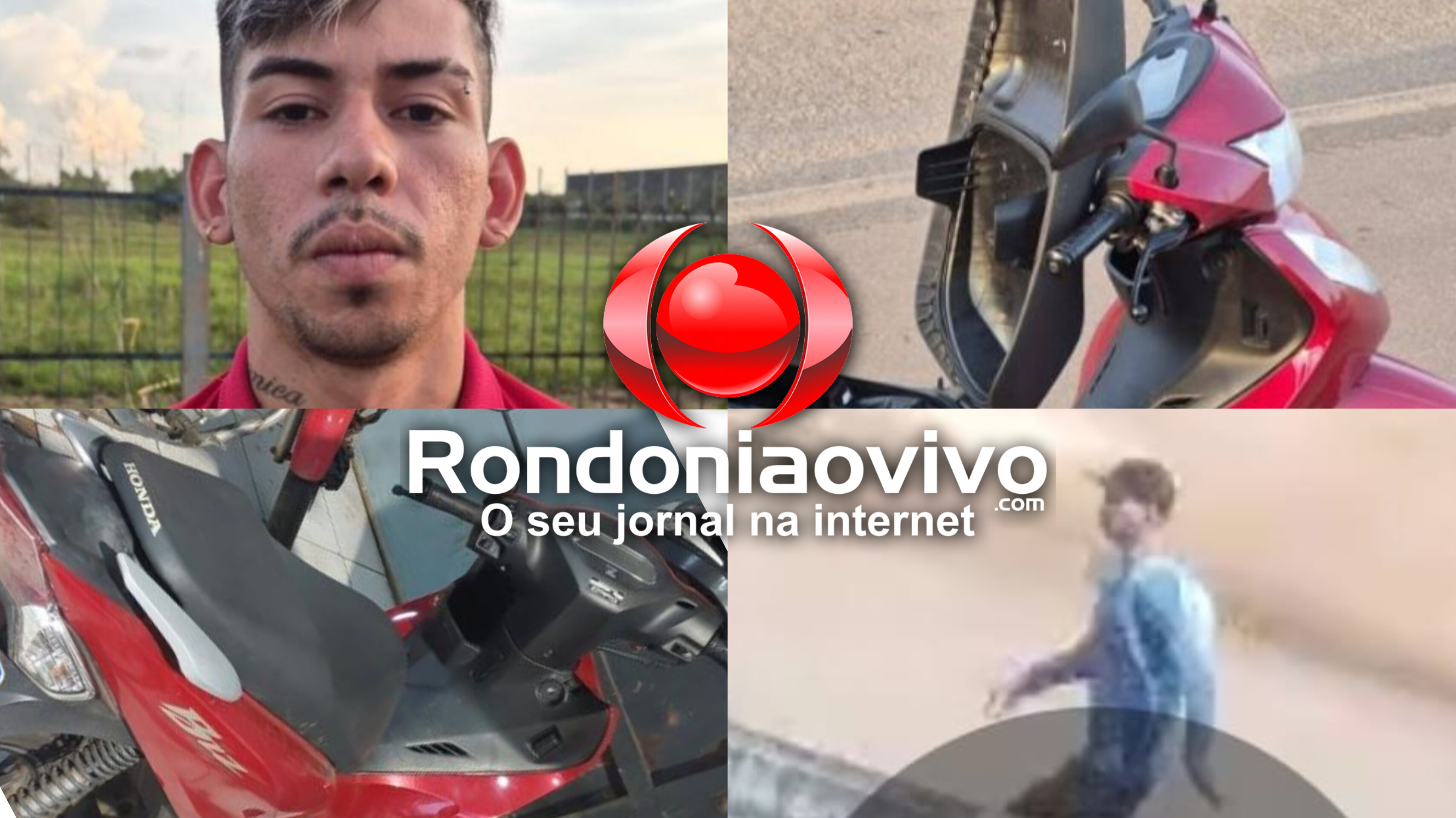 VÍDEO: Criminoso flagrado agredindo mulher durante roubo de moto é preso pela PM