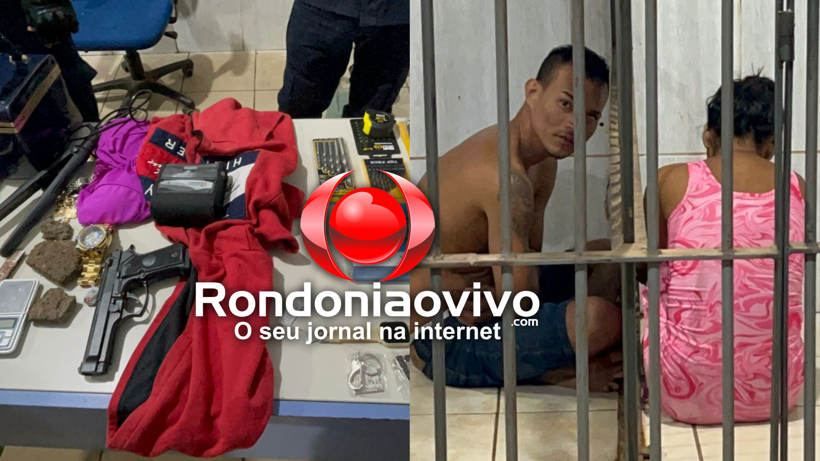 ASSISTA: Casal é preso após vídeo de assalto no Centro viralizar nas redes sociais