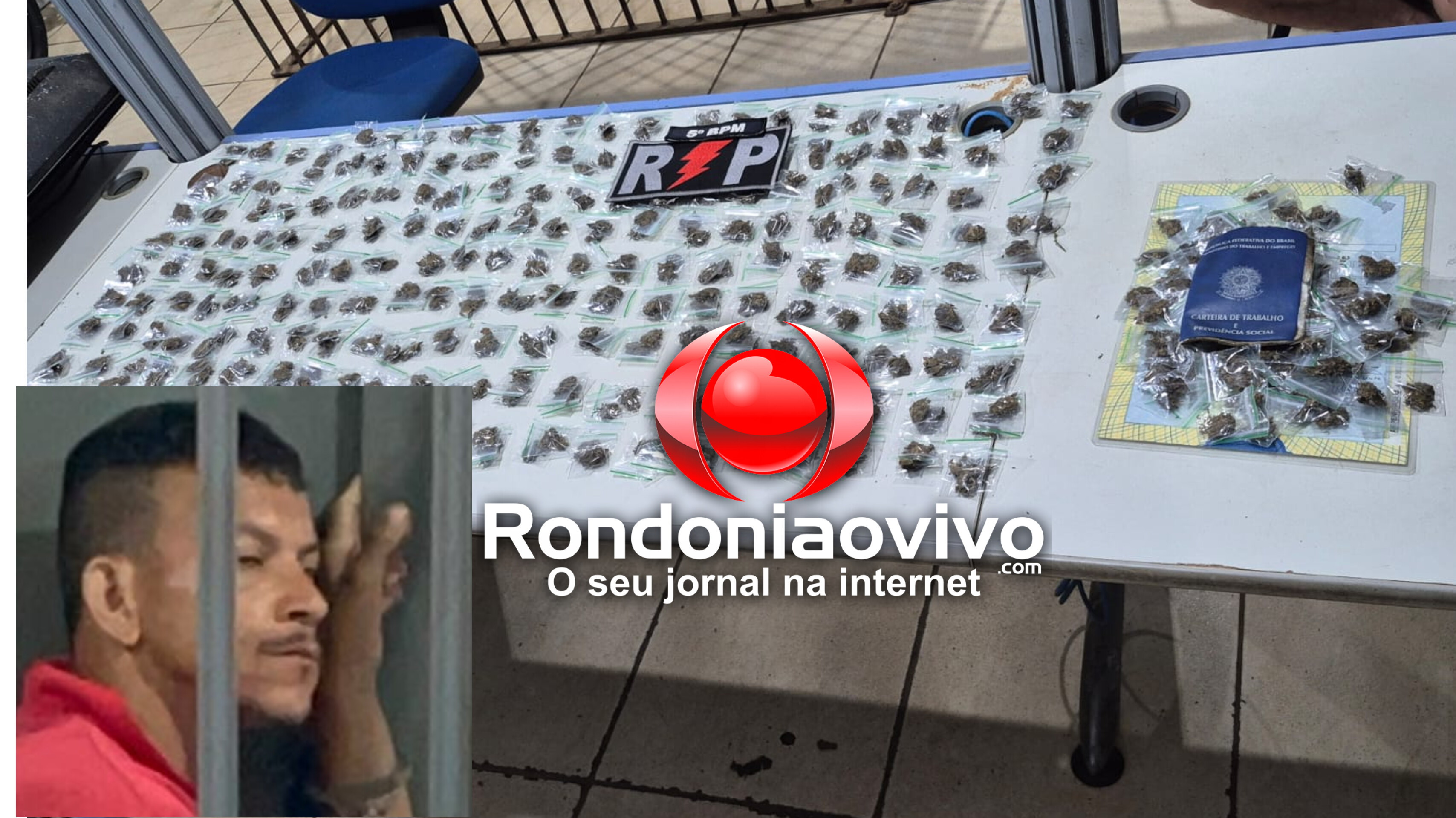 BRASIL CONTRA O CRIME: Operação prende membro de facção com quase 500 porções de maconha 