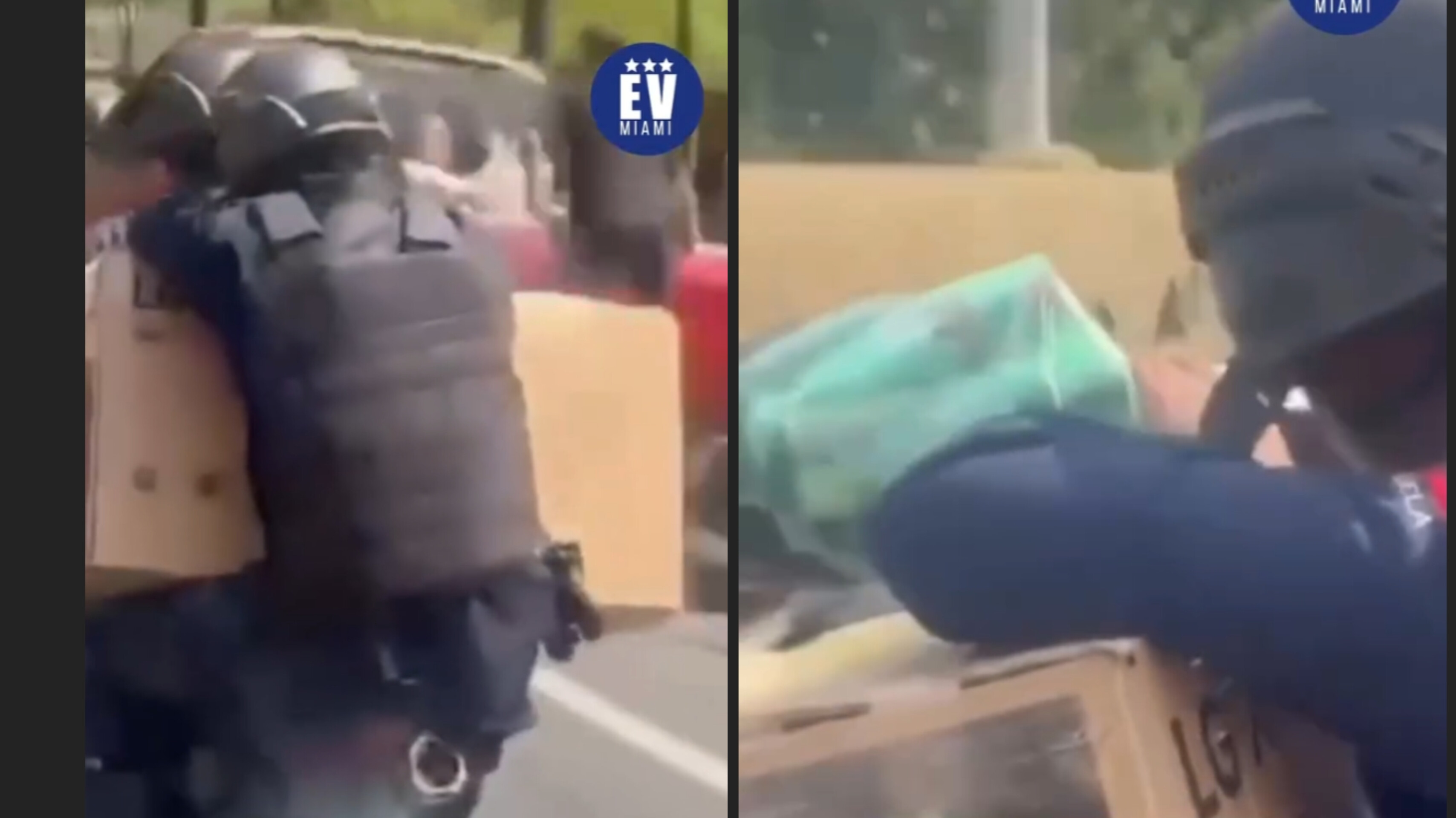 NA VENEZUELA: Vídeo mostra policiais fardados participando de saques após terremotos 