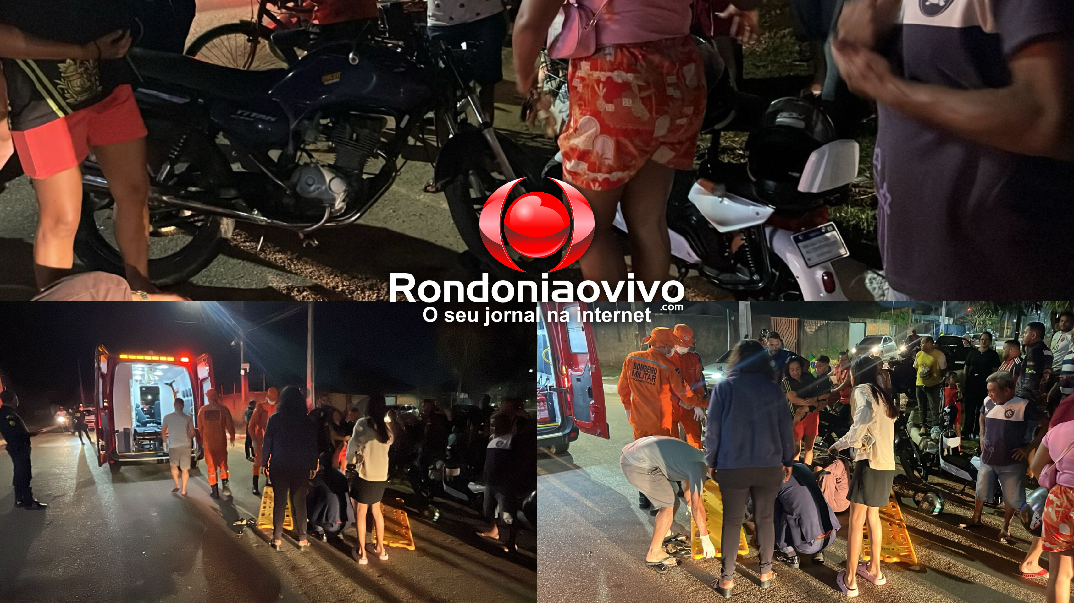VÍDEO: Quatro pessoas ficam feridas em acidente; crianças estão entre as vítimas