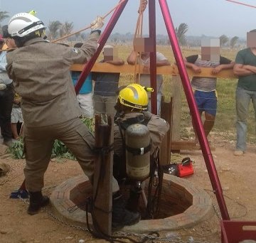 Dois homens desmaiam e morrem em poço na zona rural 