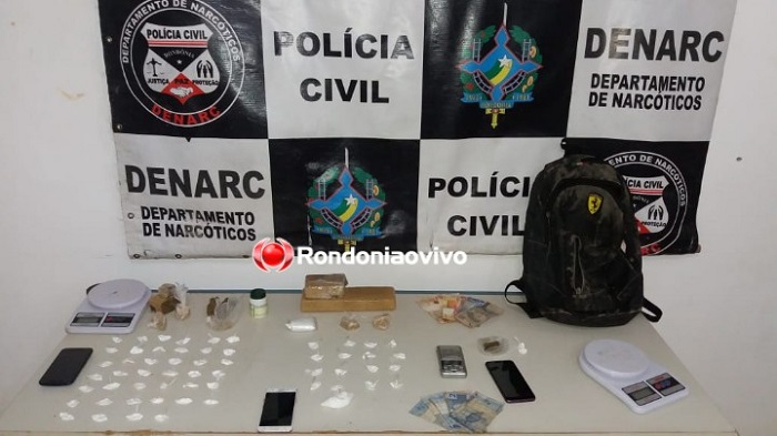 BOCA DE FUMO: Policiais do Denarc prendem dupla com cocaína e maconha