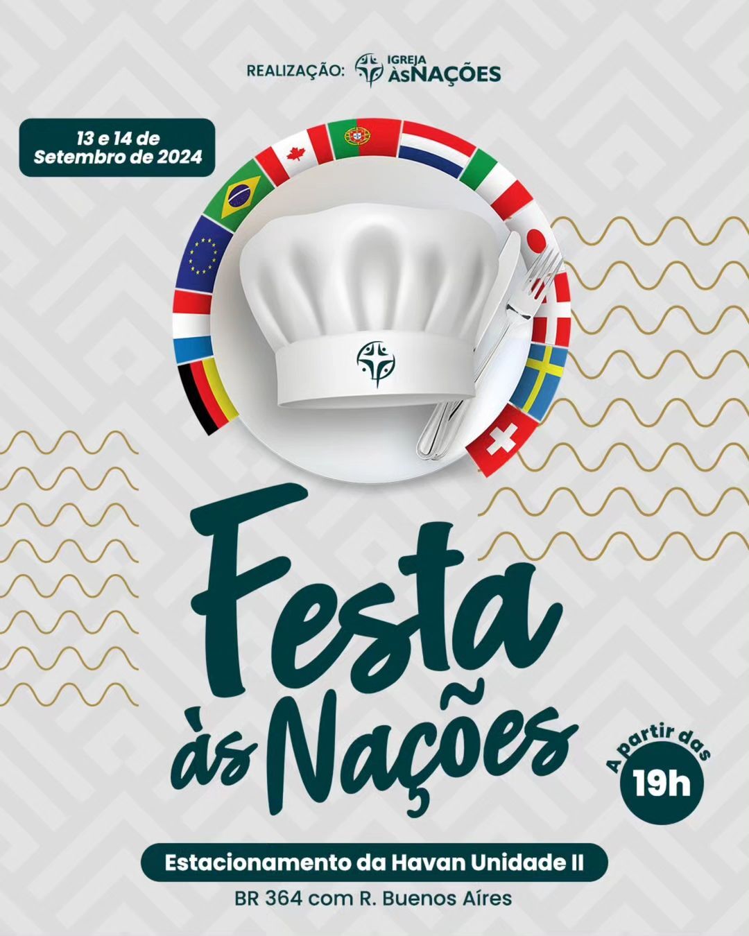 FESTA ÀS NAÇÕES: Festival gastronômico acontece neste final de semana 