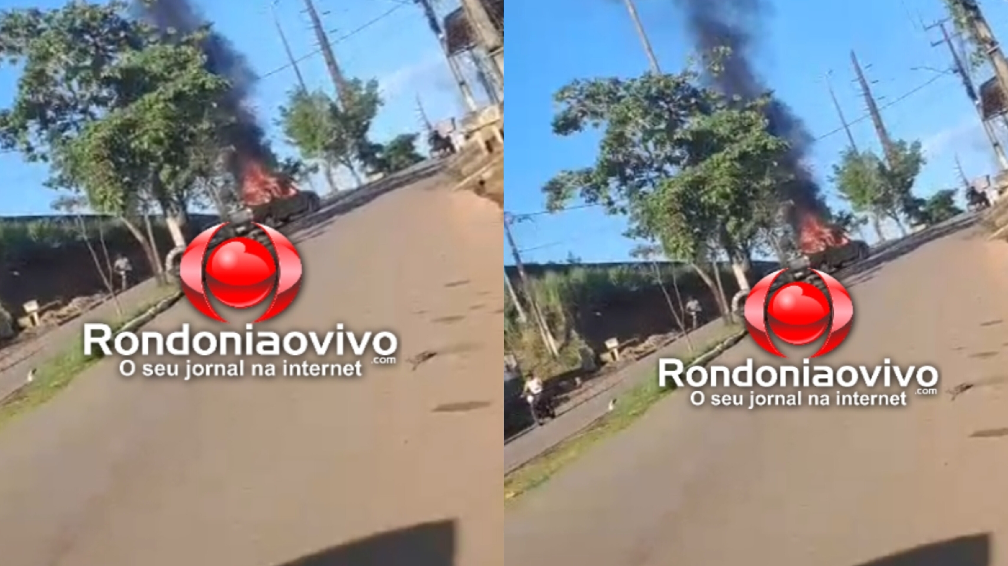 VÍDEO: Veículo é destruído durante incêndio na região Central