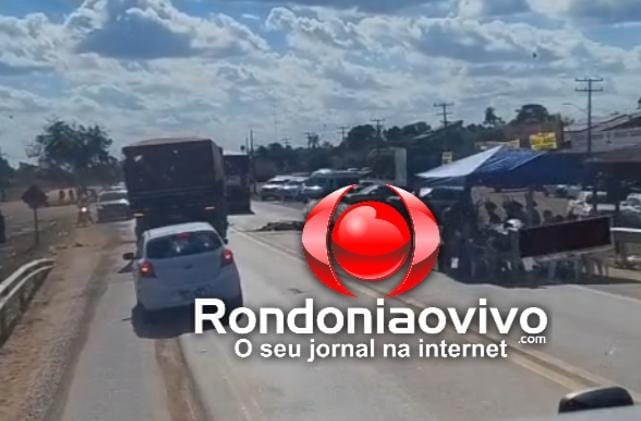 PARE E SIGA: BR-364 é parcialmente liberada durante protesto de indígenas