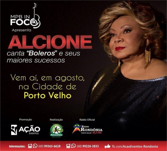 Para os amantes do samba, vem ai Alcione