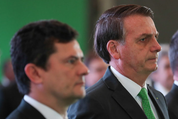 Ministério da Justiça nega que Moro tenha pedido demissão a Bolsonaro