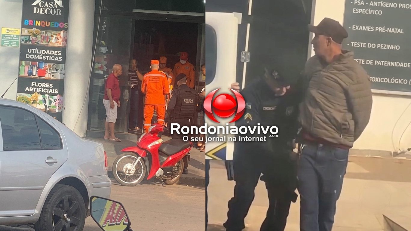 CHEGOU RÁPIDO: Polícia Militar impede feminicídio dentro de loja e prende acusado