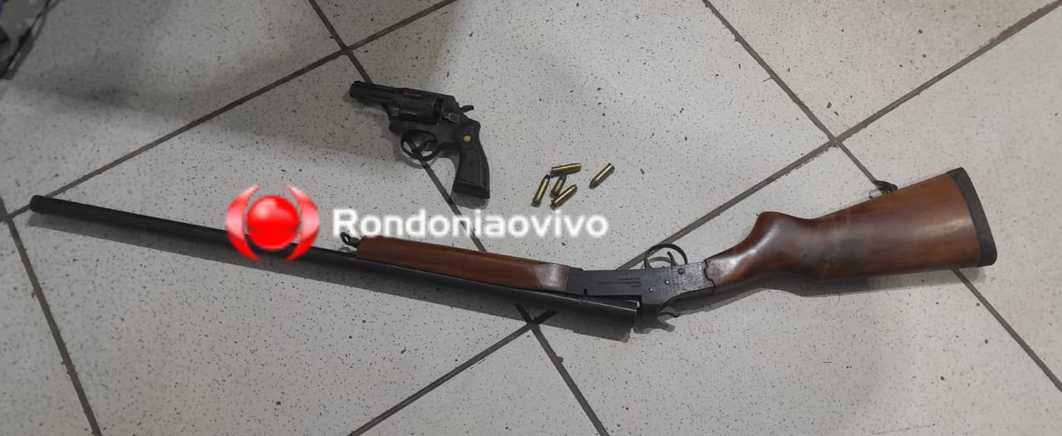 ENTREGOU TUDO: Mulher agredida denuncia que marido escondia duas armas de fogo 
