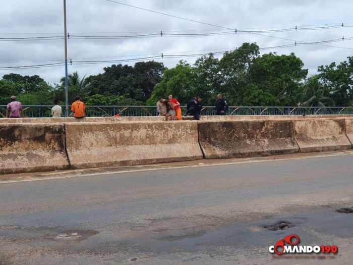 VÍDEOS: Garotas tentam pular de ponte do Rio Machado e mobilizam Bombeiros em RO