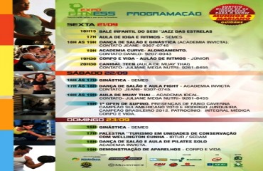 Confira a programação da Expo Fitness 