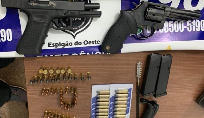 CAIU: PM prende foragido do estado do Paraná com armas de fogo em Rondônia