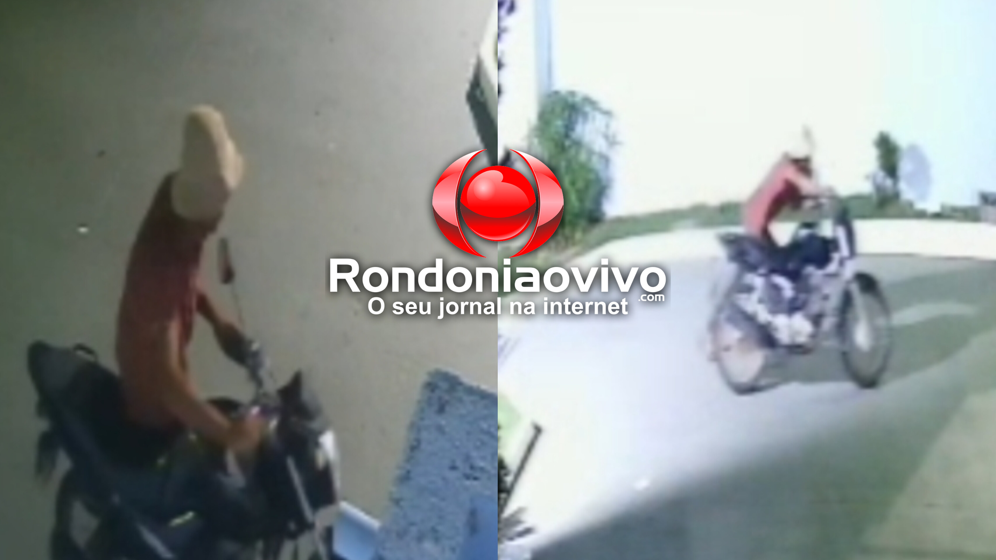 NO CENTRO: Vídeo registra ladrão de moto agindo na frente de empresa