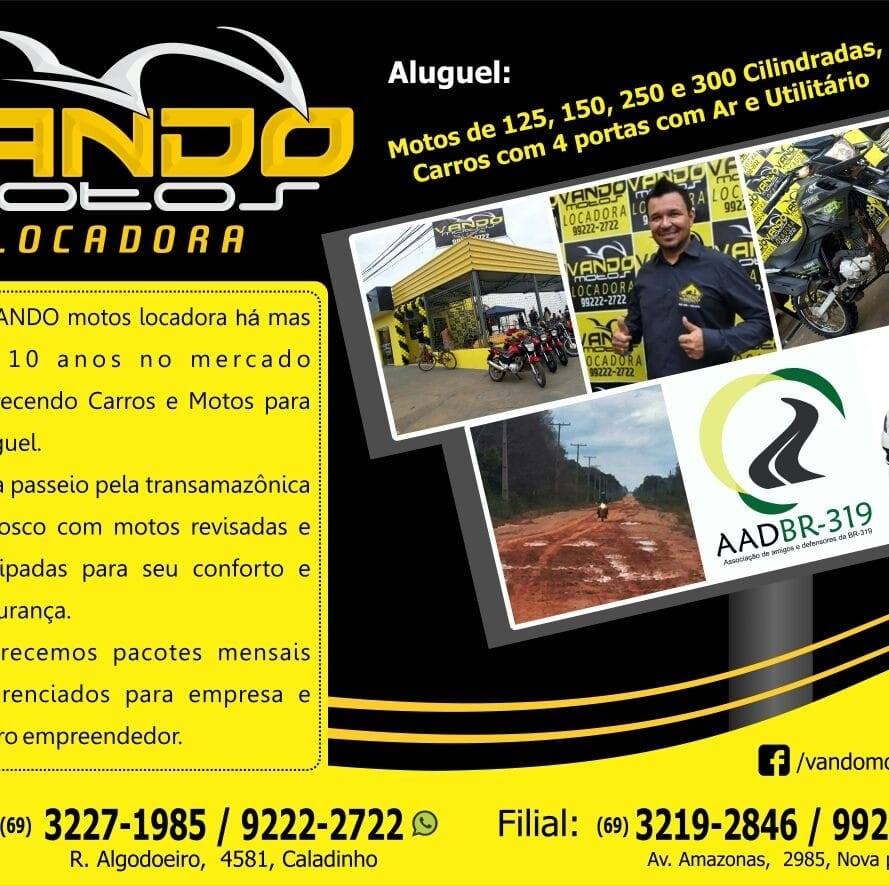 Aluguel de motos a partir de 45 reais