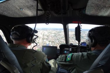 Helicóptero reforça operações policiais em Rondônia