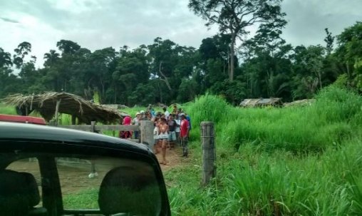 Policia e Oficiais de Justiça cumprem reintegração de posse em fazenda 