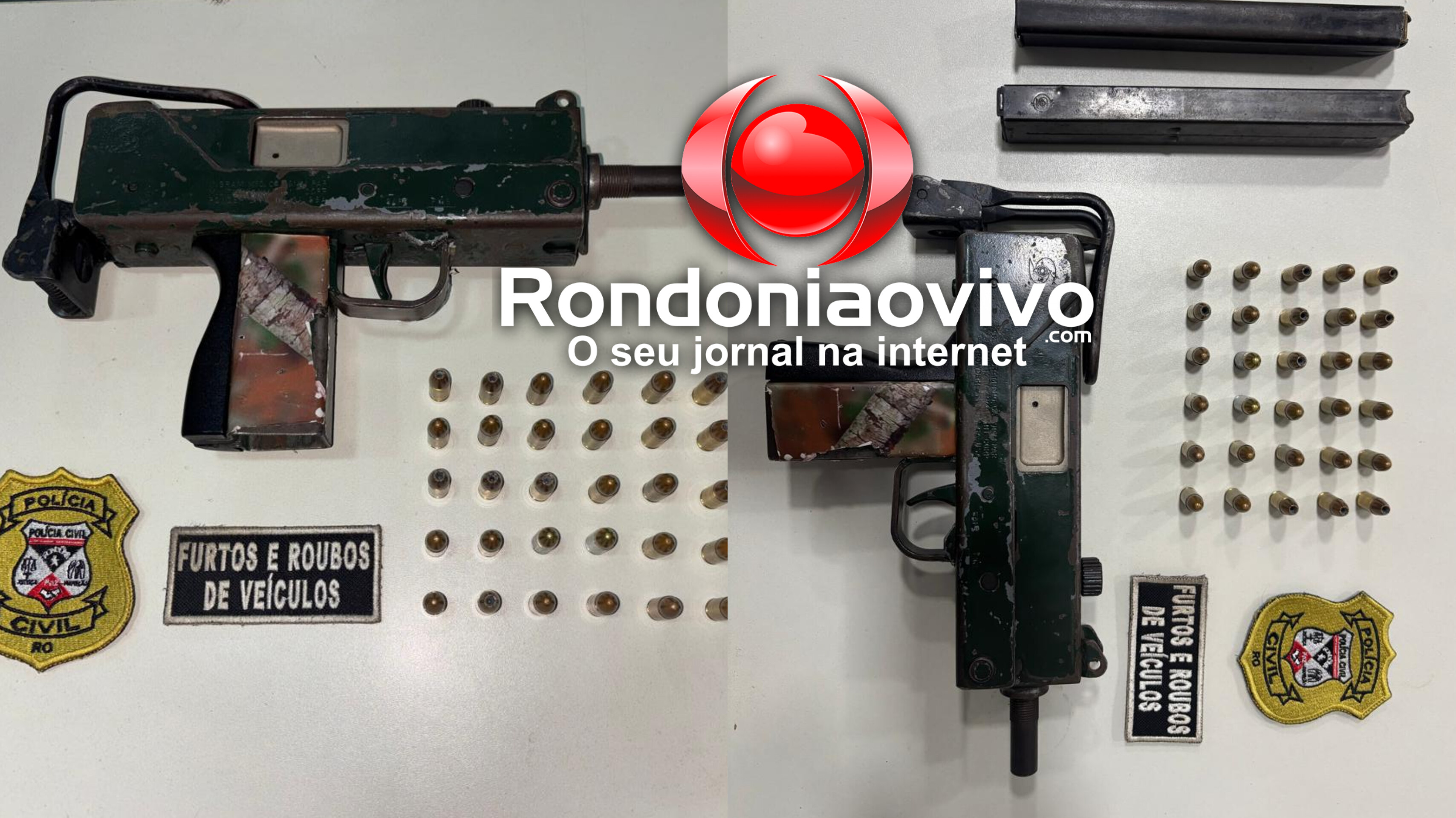 COMBATE AO CRIME: Operação da DERFRVA resulta na apreensão de metralhadora e munições na Vila Tupi