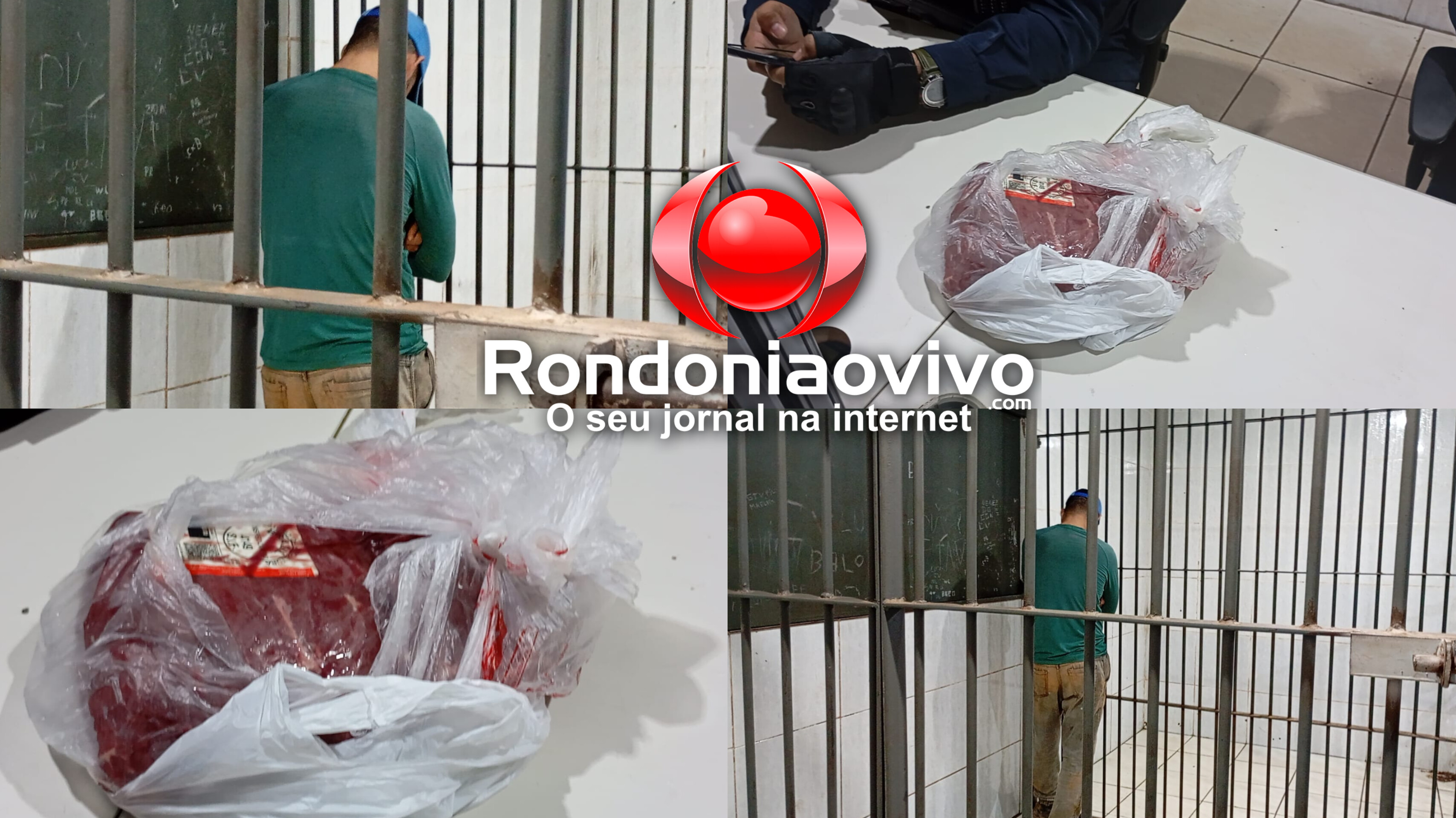 META 21: Apenado é preso ao furtar picanha em supermercado de Porto Velho