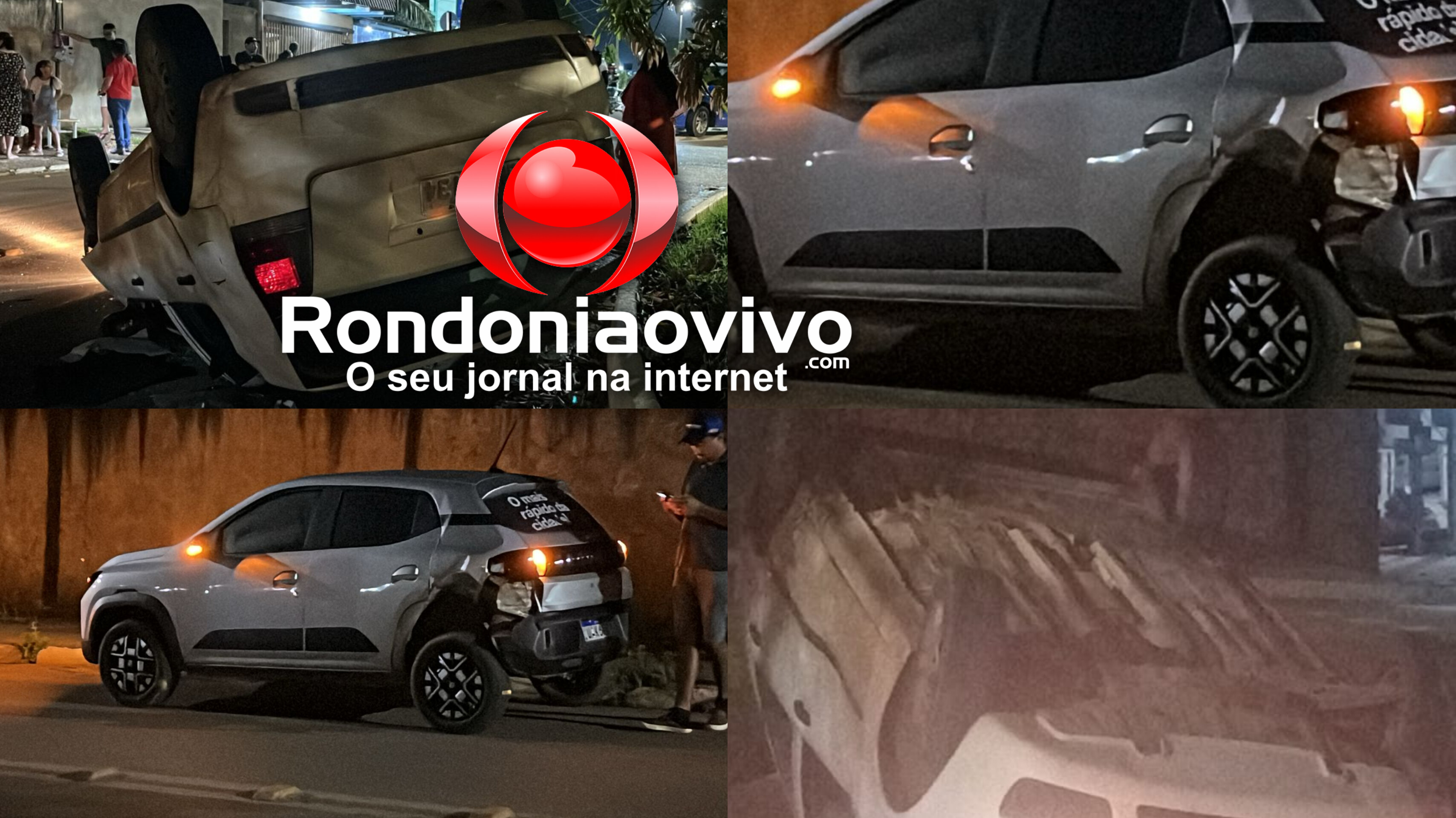 URGENTE: Motorista fica ferido após capotamento na Avenida Rio de Janeiro