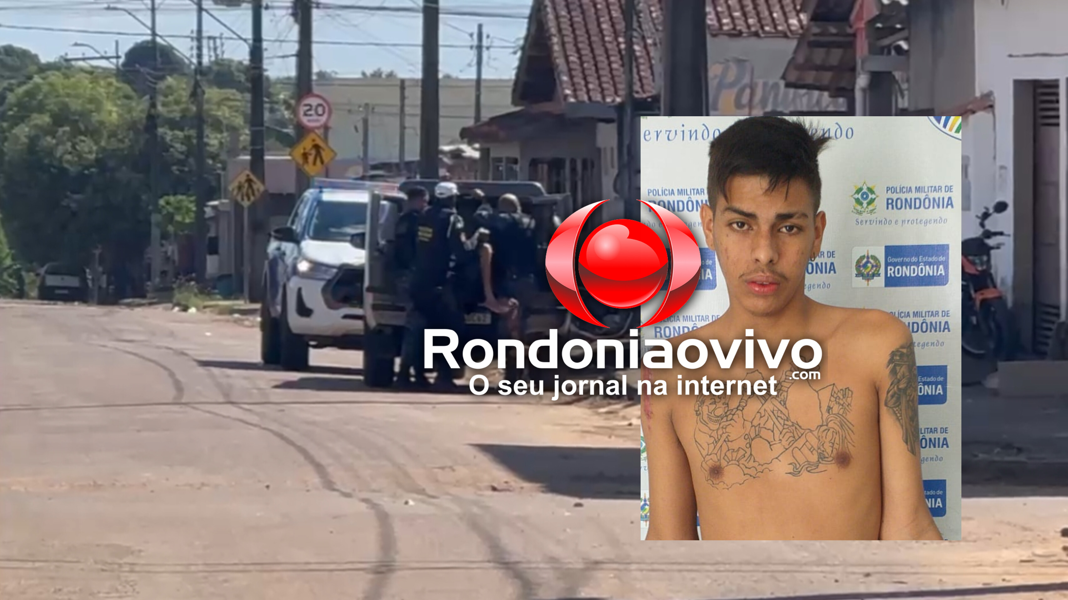 VÍDEO: Criminoso morre em troca de tiros com a Polícia Militar